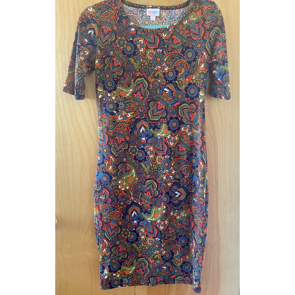 Paisley LulaRoe Julia Dress.  Size S